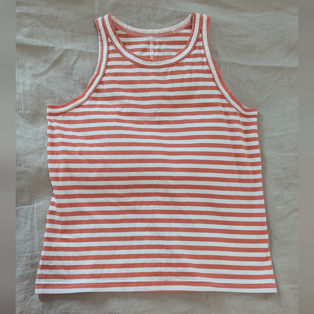Everlane Red and White Striped Top